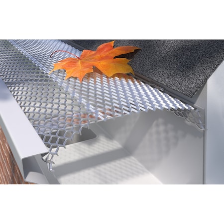 E-Z-Gutter Guard E-Z-Quick Aluminum Mesh Gutter Guards for 5 in Gutters, Covers 39.25ft, 4PK EZQ510-2-4pk